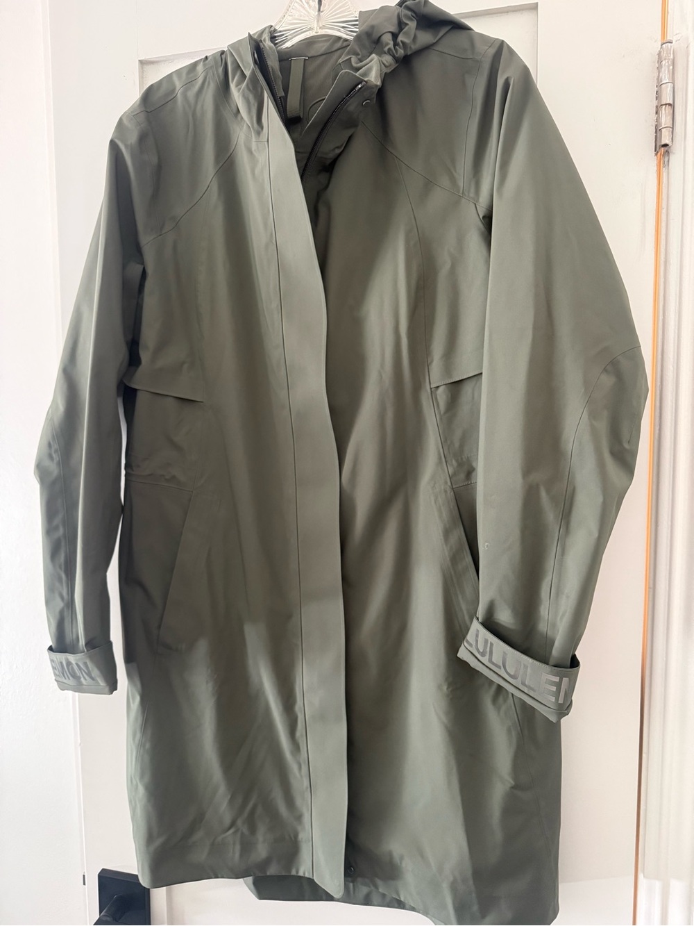 lululemon athletica Olive Hooded Trench Coat